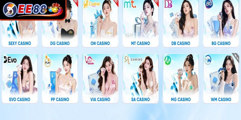 Casino EE88 cung cấp cực kỳ phong phú các siêu phẩm đỏ đen